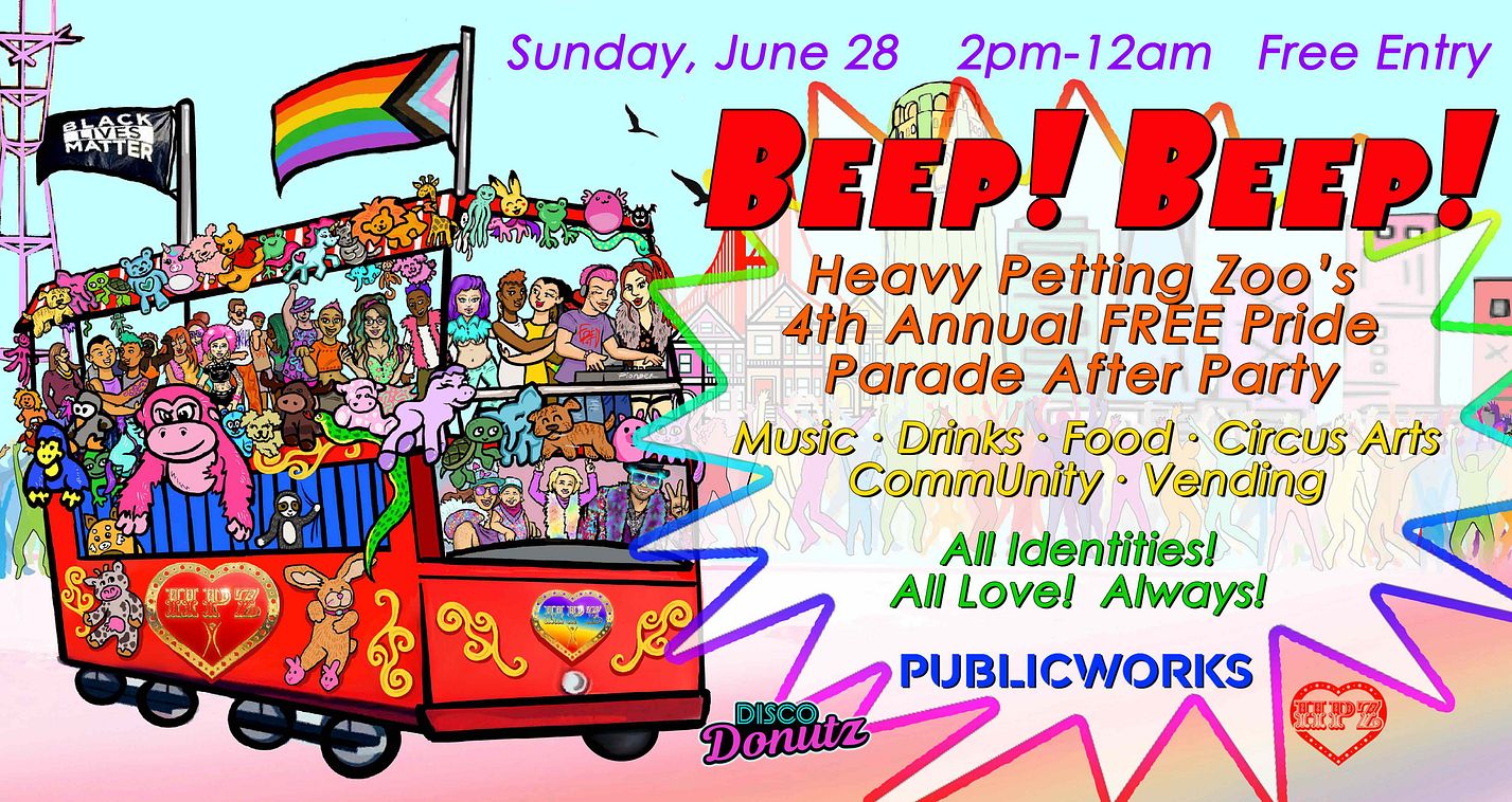 BEEP! BEEP! HPZ's 4th Annual Free Pride Parade After Party